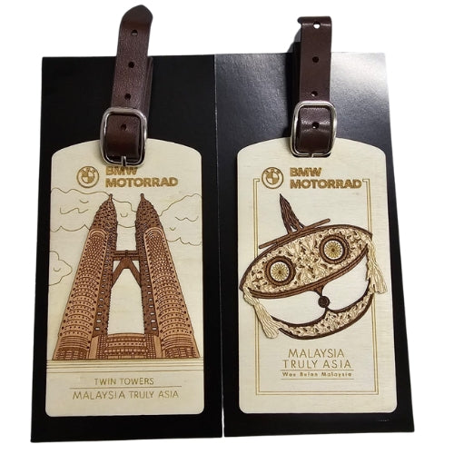 Custom Made Wooden Travel Tag
