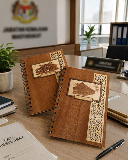 Premium Wooden Notebook