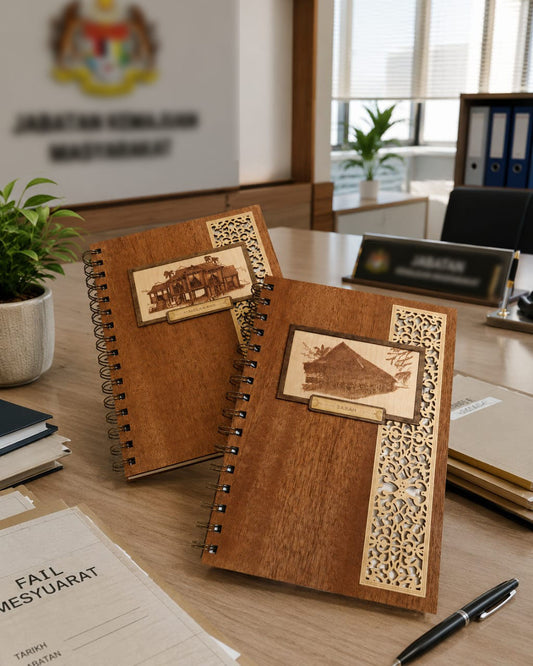 Premium Wooden Notebook